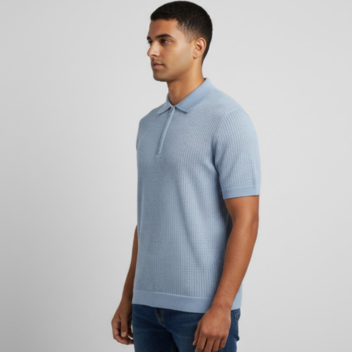 Men's Waffle Knit Polo