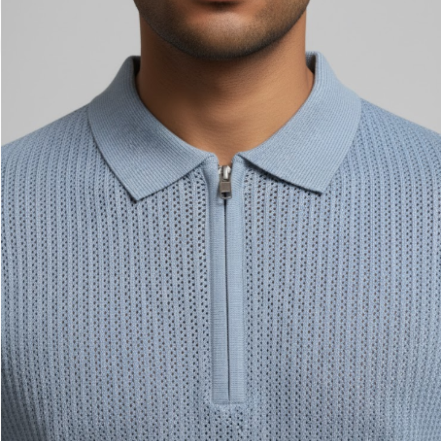 Men's Waffle Knit Polo
