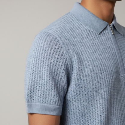 Men's Waffle Knit Polo