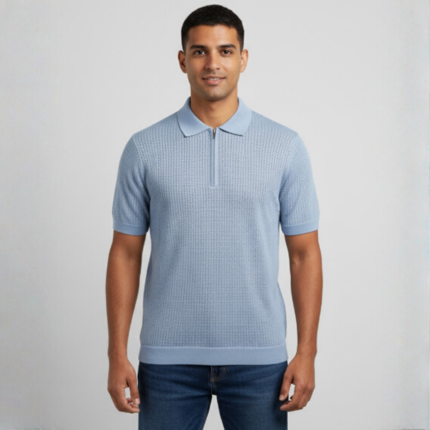 Men's Waffle Knit Polo