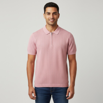 Men's Waffle Knit Polo