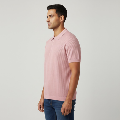 Men's Waffle Knit Polo