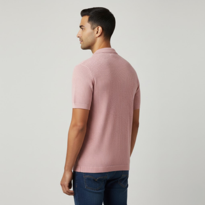 Men's Waffle Knit Polo