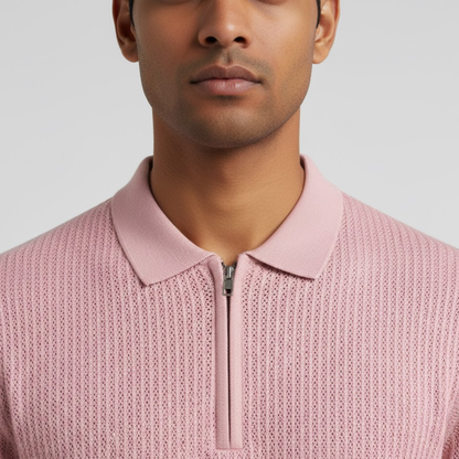 Men's Waffle Knit Polo